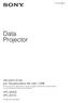 4-125-572-52 (1) Data Projector