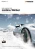 Listino Winter Autovettura/SUV-4x4/Trasporto leggero