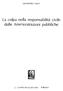La colpa nella responsabilita civile delle Amministrazioni pubbliche
