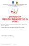 DISPOSITIVI MEDICO- DIAGNOSTICI IN VITRO