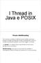 I Thread in Java e POSIX