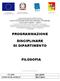 PROGRAMMAZIONE DISCIPLINARE DI DIPARTIMENTO FILOSOFIA QUARTE. Ministero dell Istruzione, dell Università e della Ricerca.