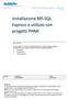 Installazione MS SQL Express e utilizzo con progetti PHMI