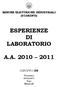 ESPERIENZE DI LABORATORIO