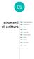 strumenti di scrittura