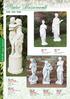 Statue Basamenti FIGURES STATUES FIGUREN. 5 ART. 403 EBE h cm 100 - peso kg 52 114 lbs - 39.4'' tall