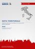 NOTA TERRITORIALE Andamento del mercato immobiliare nel I semestre 2013 Settore residenziale