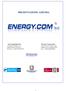 Introduzione. I campi d attività in cui la Energy.com S.r.l. è presente si possono così riassumere: