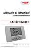 EASYREMOTE. Manuale di Istruzioni controllo remoto EASYREMOTE - RAD - ITA - MAN.INST - 1010B - 40-00017