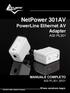 NetPower 301AV PowerLine Ethernet AV Adapter A02-PL301