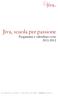Jiva, scuola per passione Programmi e calendario corsi 2011-2012