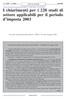 I chiarimenti per i 228 studi di settore applicabili per il periodo d imposta 2003