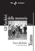 Sardegna. della memoria. Collana diretta da. Romano Cannas. Gli Archivi. Teatro alla Radio. Teatro. a cura di Walter Racugno