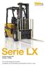 Serie LX. Carrello elevatore ICE 2.000kg 2.500kg. Con la tecnologia più recente, progettato per aumentare la produttività e ridurre i costi.