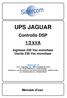 UPS JAGUAR. Controllo DSP 1/3 kva. Ingresso 230 Vac monofase Uscita 230 Vac monofase