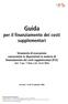 Guida per il finanziamento dei costi supplementari