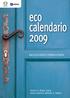 eco calendario 2009 RACCOLTA RIFIUTI PORTA A PORTA Frazioni S. Biagio, Aspio, Osimo Stazione, Abbadia, S. Stefano