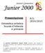La Società Ginnastica Junior 2000 propone alla scuola la ginnastica artistica per i bambini frequentanti da inserire nell orario scolastico.