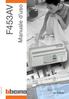 F453AV. Manuale d uso. art. F453AV 03/07-01 PC