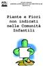 REGIONE LOMBARDIA AZIENDA SANITARIA LOCALE PROVINCIA DI MANTOVA. Piante e Fiori non indicati nelle Comunità Infantili