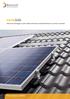 VarioSole. Sistema di montaggio su tetti a falda inclinati per moduli fotovoltaici con cornice e laminati. From visions to solutions