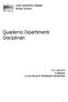 Quaderno Dipartimenti Disciplinari