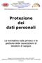 Protezione dei dati personali