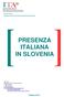 PRESENZA ITALIANA IN SLOVENIA