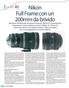 Nikon Full Frame con un 200mm da brivido