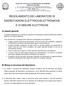 REGOLAMENTO DEI LABORATORI DI ESERCITAZIONI ELETTRICO/ELETTRONICHE E DI MISURE ELETTRICHE