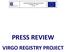 Virtual Registry of the (under-on-above) ground Infrastructure - VIRGO ICT - PSP PRESS REVIEW VIRGO REGISTRY PROJECT