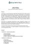 CARTA D'INTESA versione finale 13 luglio 2009 aggiornamento su status di osservatore 18 gennaio 2010