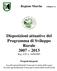 Disposizioni attuative del Programma di Sviluppo Rurale 2007 2013