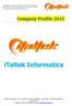 italtek Informatica Company Profile 2015