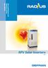 Inverter Fotovoltaici. Catalogo 2010. per la connessione in rete. APV Solar Inverters. Italiano