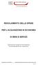 REGOLAMENTO DELLE SPESE PER L'ACQUISIZIONE IN ECONOMIA DI BENI E SERVIZI
