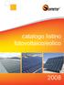 SOLAR ENERGY. catalogo listino fotovoltaico/eolico