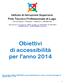 Obiettivi di accessibilità per l'anno 2014