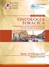 ONCOLOGIA TORACICA L INTEGRAZIONE MULTIDISCIPLINARE IN ONCOLOGIA POLMONARE