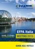 aggiornamento 06 Maggio 2015 EFPA Italia Genova 4-5 Giugno Centro Congressi Porto Antico MEETING 2015 GUIDA AGLI HOTELS