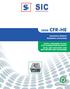 SERIE CFR-HE TECHNICAL CATALOGUE TOTAL HEAT RECOVERY UNIT WITH ROTARY HEAT EXCHANGER CATALOGO TECNICO UNITÀ A RECUPERO TOTALE CON SCAMBIATORE ROTATIVO