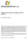 Windows Server 2008 - Informazioni tecniche generali