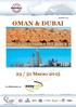 23 gennaio 2015 OMAN & DUBAI. 23 / 31 Marzo 2015. In collaborazione con