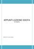 APPUNTI LEZIONE DOCFA 10/10/2014