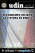 udinese RicoRdiamo insieme le vittime di PaRigi udinese vs sampdoria magazine Domenica 22 Novembre 2015 ore 15.00 - Stadio Friuli