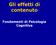 Gli effetti di contenuto. Fondamenti di Psicologia Cognitiva