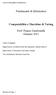 Fondamenti di Informatica. Computabilità e Macchine di Turing. Prof. Franco Zambonelli Gennaio 2011