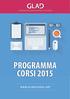 PROGRAMMA CORSI 2015 WWW.GLADSCHOOL.NET