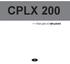 CPLX 200. >> Manuale di istruzioni