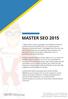 MASTER SEO 2015. DEA Marketing S.r.l. Via Marco Simone, 80, Guidonia Montecelio (RM) P.I. 10497031004 N.Verde: 800.600.884 - d.belotti@dea.